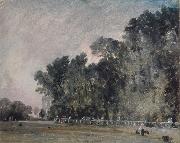 John Constable Landscape study:Scene in a park oil on canvas